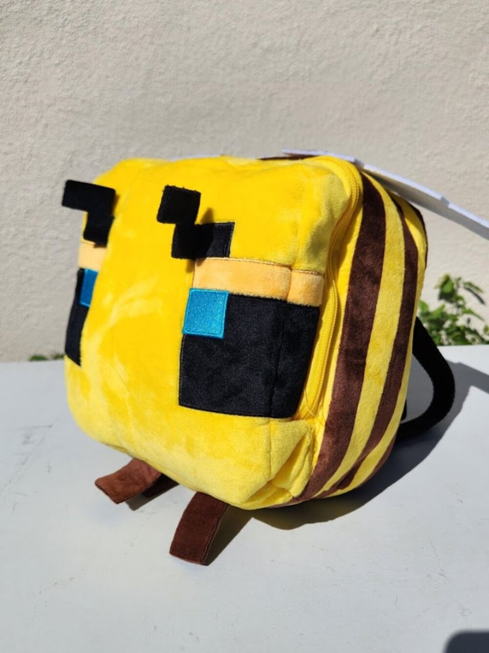 NEW Minecraft Bee Large Plush Backpack Stuffed Animal Toy Pillow Honeybee Travel